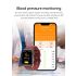 E530 Reloj inteligente de glucosa en sangre ECG  PPG Frecuencia cardíaca Presión arterial IP68 Reloj inteligente a prueba de agua