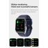 E530 Reloj inteligente de glucosa en sangre ECG  PPG Frecuencia cardíaca Presión arterial IP68 Reloj inteligente a prueba de agua