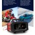 Cargador de batería FOXSUR 20A portátil para coche camión 12V 24V AGM LiFePO4 con carga en 7 etapas versátil