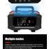 Cargador de batería FOXSUR 20A portátil para coche camión 12V 24V AGM LiFePO4 con carga en 7 etapas versátil