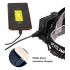 Lámpara de Cabeza LED 8000LM Faro Recargable USB Modos Ajustables Impermeable Ideal para Iluminación Exterior