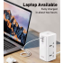 LDNIO Regleta de Torre Cubo Multi-tap 70W USB-C con Protección: Universal para Hogar y Oficina