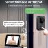 Timbre de Puerta Inalámbrico M12 Videoportero con Cámara de Mirilla IPS Seguridad Mejorada Instalación Sin WiFi