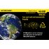Batería recargable Nitecore NL166 16340 RCR123A 3.7V 650mAh ion-litio alta fiabilidad eficiencia energética