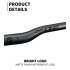 Manillar de bicicleta TOSEEK ZF-ONE MTB completo en fibra de carbono 31.8mm negro mate opción 580 a 760mm