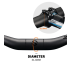 Manillar de bicicleta TOSEEK ZF-ONE MTB completo en fibra de carbono 31.8mm negro mate opción 580 a 760mm