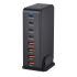 Cargador GaN de escritorio 240W USB tipo C de 8 puertos carga rápida para múltiples dispositivos y laptops