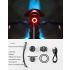 Luz trasera ROCKBROS Q3 para ciclismo nocturno luz LED con sensor de freno inteligente MTB impermeable IPX6