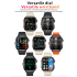QX11 Smart Watch Hombres IP68 5ATM Deportes al aire libre Fitness Tracker Monitor de salud 1.96 "BT Call Smartwatch