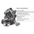 Pedales MTB RACEWORK SPD ligero duradero carbono acero cromado ajuste personalizable para ciclismo todoterreno