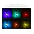 Luces solares colgantes LED cambio de color decoraciones al aire libre para Navidad y bodas resistente al agua