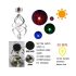 Luces solares colgantes LED cambio de color decoraciones al aire libre para Navidad y bodas resistente al agua