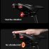 Luz Trasera Bici Inteligente con Sensor Freno, USB Recargable, Impermeable. ¡Seguridad Ciclismo!