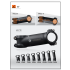Vástago de Manillar TOSEEK 31.8mm Aluminio y Carbono Ángulo Ajustable Ligero Accesorios MTB Ciclismo Montaña