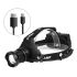 Lámpara de Cabeza LED 8000LM Faro Recargable USB Modos Ajustables Impermeable Ideal para Iluminación Exterior