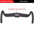 Manillar de Carbono TOSEEK 31.8mm 400mm 420mm 440mm Ligero con Enrutamiento Interno Ideal para Ciclismo de Ruta