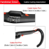 Manillar de Carbono TOSEEK 31.8mm 400mm 420mm 440mm Ligero con Enrutamiento Interno Ideal para Ciclismo de Ruta