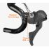 Manillar bicicleta carretera TOSEEK TR5500 vástago fibra carbono completa diseño aerodinámico negro mate