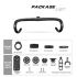 Manillar bicicleta carretera TOSEEK TR5500 vástago fibra carbono completa diseño aerodinámico negro mate