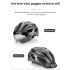 Casco de bicicleta ROCKBROS ultraligero moldeado integralmente con gafas extraíbles seguridad ciclismo MTB
