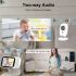 Monitor de Bebé VB603 con Video y 2.4G Audio Bidireccional Visión Nocturna Seguridad Infantil Confiable y Moderna