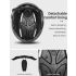 ROCKBROS casco de bicicleta luz LED integrada ultraligero antisudor seguridad ciclismo y visibilidad máxima