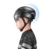ROCKBROS casco de bicicleta luz LED integrada ultraligero antisudor seguridad ciclismo y visibilidad máxima