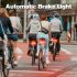 Meilan X5 Luz Trasera Inteligente Bici con Direccionales, Freno Automático y Control Remoto Inalámbrico Recargable.