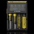 Cargador Nitecore D4 con pantalla LCD cargar baterías Li-Ion 18650 14500 26650 seguridad carga avanzada