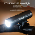 XOSS XL-1200 Luz para Bicicleta Recargable 1200 Lúmenes con Seis Modos Carga Tipo-C Ideal Ciclismo y Seguridad