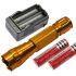 Linterna LED UltraFire 501B U2 1300 LUMENS 5 modos recargable resistente clima construcción aluminio