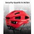 Casco de bicicleta ROCKBROS ultraligero con luz trasera LED recargable ideal para ciclismo urbano y MTB