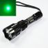 Linterna LED Largo Alcance UniqueFire Luz Verde Resistente Agua Montañismo Aleación Aluminio 500m Visión Nocturna
