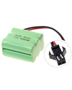 Batería Recargable Ni-MH 7,2V AA 1800mAh Enchufe SM Alta Capacidad Ecológica para Coches de Juguete y Controles Remotos
