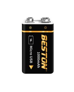 Beston 9V 1000mAh micro USB li-ion batería recargable 6F22 batería usb para RC helicóptero modelo micrófono juguete