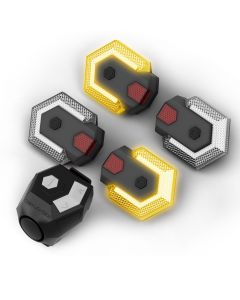 CarryBright CBX4 Luz de señal de giro de bicicleta con bocina Luz trasera delantera de bicicleta impermeable Luz de advertencia de seguridad Control remoto inalámbrico inteligente
