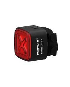 Luz trasera inteligente Enfitnix Cubelite III, luz de advertencia de freno de bicicleta, luz trasera ultrabrillante, luz LED de advertencia nocturna con carga USB