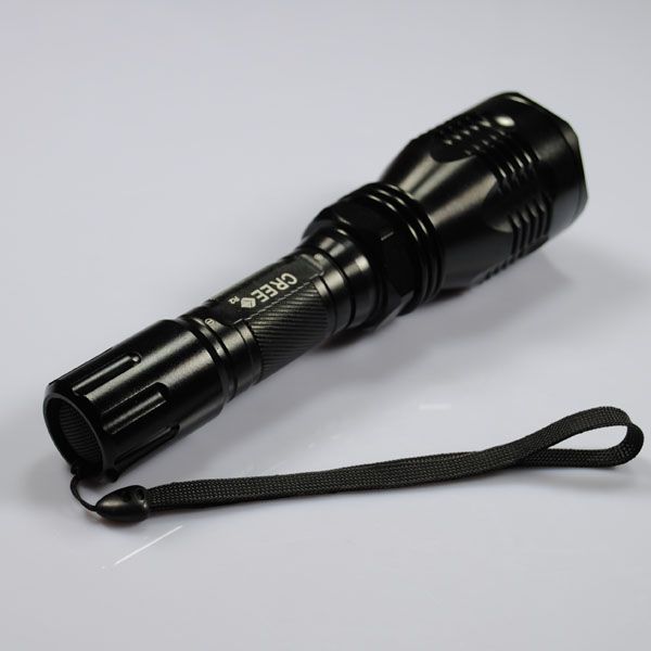 UniqueFire HS-802 Linterna LED de Luz Roja de Largo Alcance para Camping, Senderismo, Observación de Vida Silvestre, Haz de 500 Metros