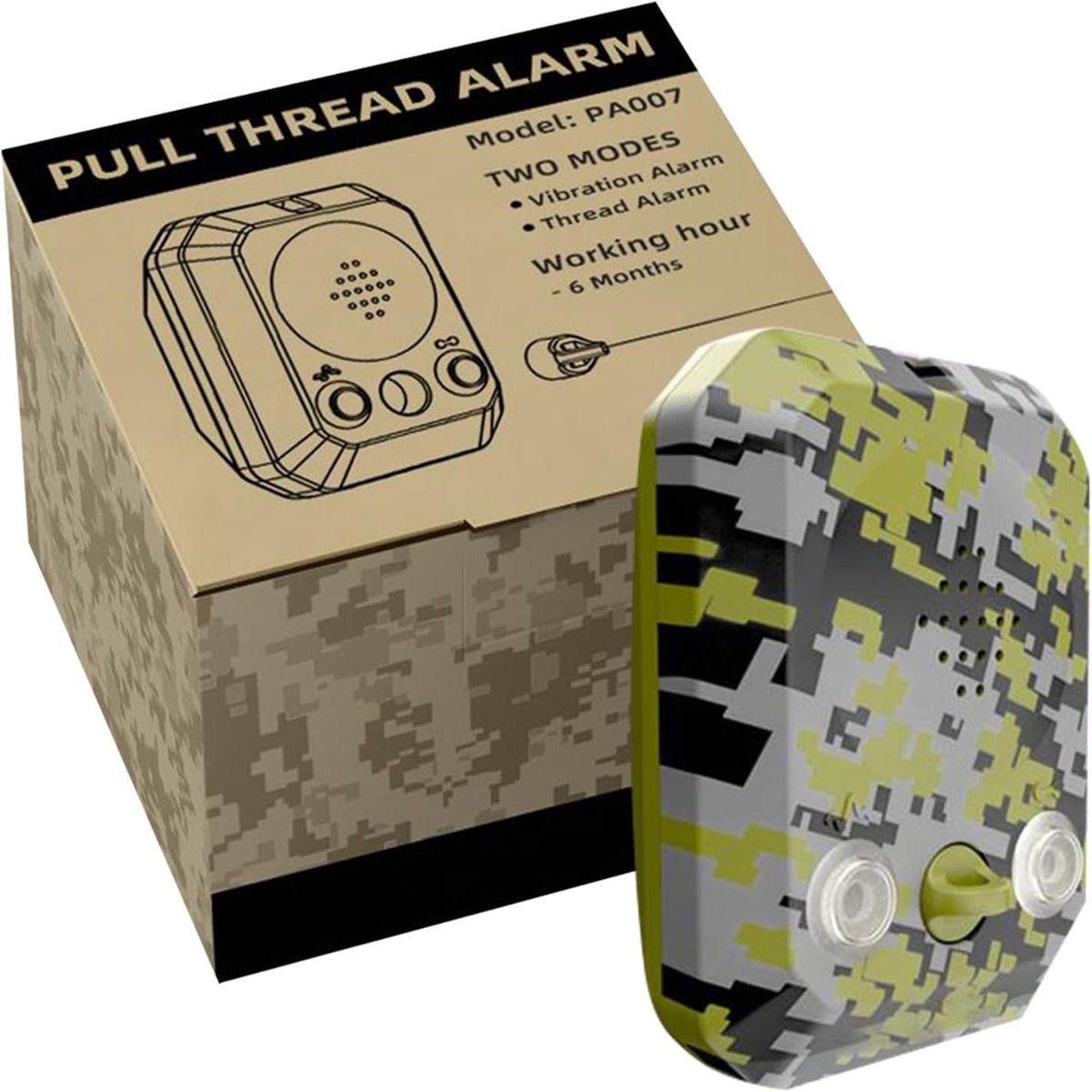 Alarma de Perímetro 120dB IP65 Impermeable: Protección Propiedad, Camping, Defensa Nocturna.