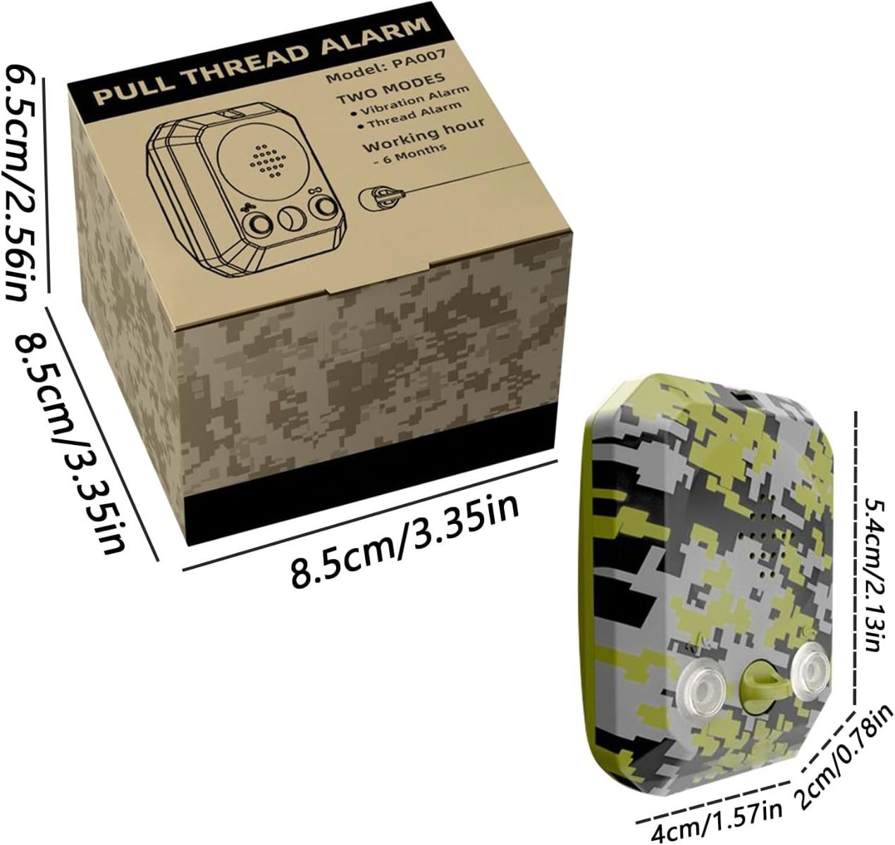 Alarma de Perímetro 120dB IP65 Impermeable: Protección Propiedad, Camping, Defensa Nocturna.