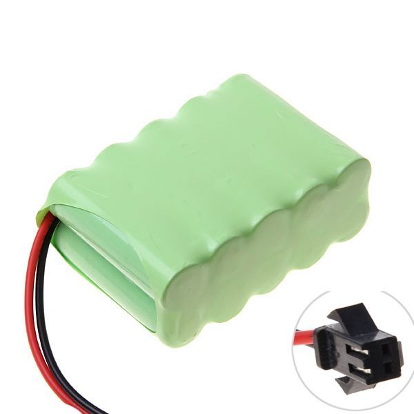 Ecológico Paquete de Baterías Recargables 12V AA 1800mAh Ni-MH con Conector SM para Juguetes y Gadgets, Capacidad de Alto Rendimiento