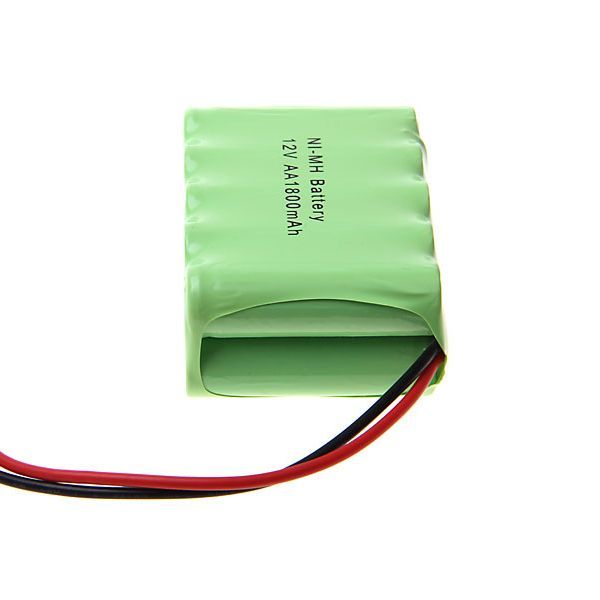 Ecológico Paquete de Baterías Recargables 12V AA 1800mAh Ni-MH con Conector SM para Juguetes y Gadgets, Capacidad de Alto Rendimiento