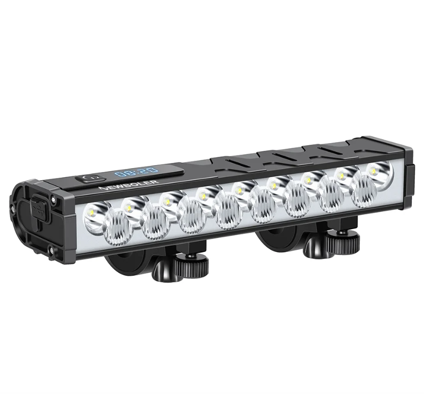 Luz delantera para bicicleta NITEBEAM 10000 lúmenes recargable 10000 mAh impermeable ideal montaña y carretera