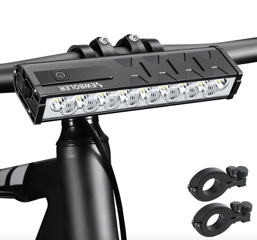 Luz delantera para bicicleta NITEBEAM 10000 lúmenes recargable 10000 mAh impermeable ideal montaña y carretera