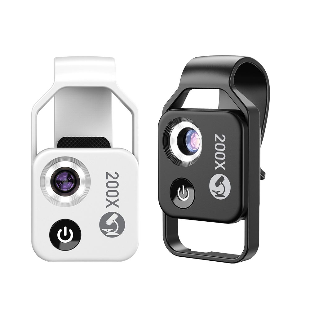 APEXEL 200X Lente de Microscopio con Luz LED Móvil CPL para iPhone Samsung Perfecto para Fotografía Macro