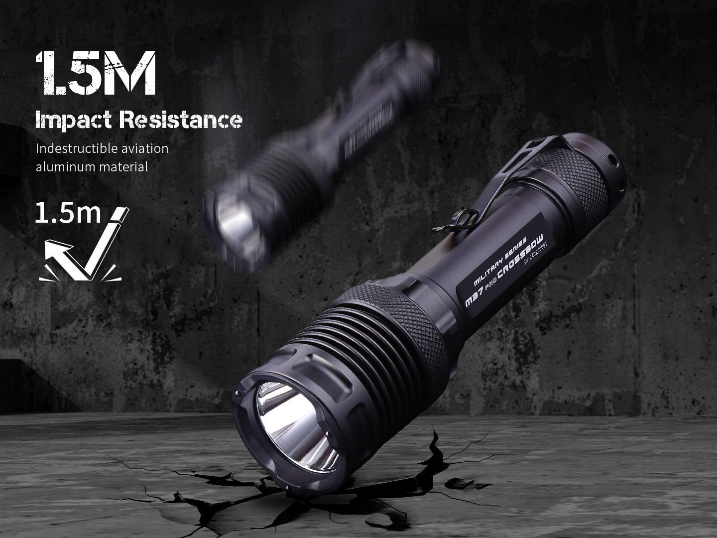 Linterna táctica de alto rendimiento JETBEAM M37 PRO