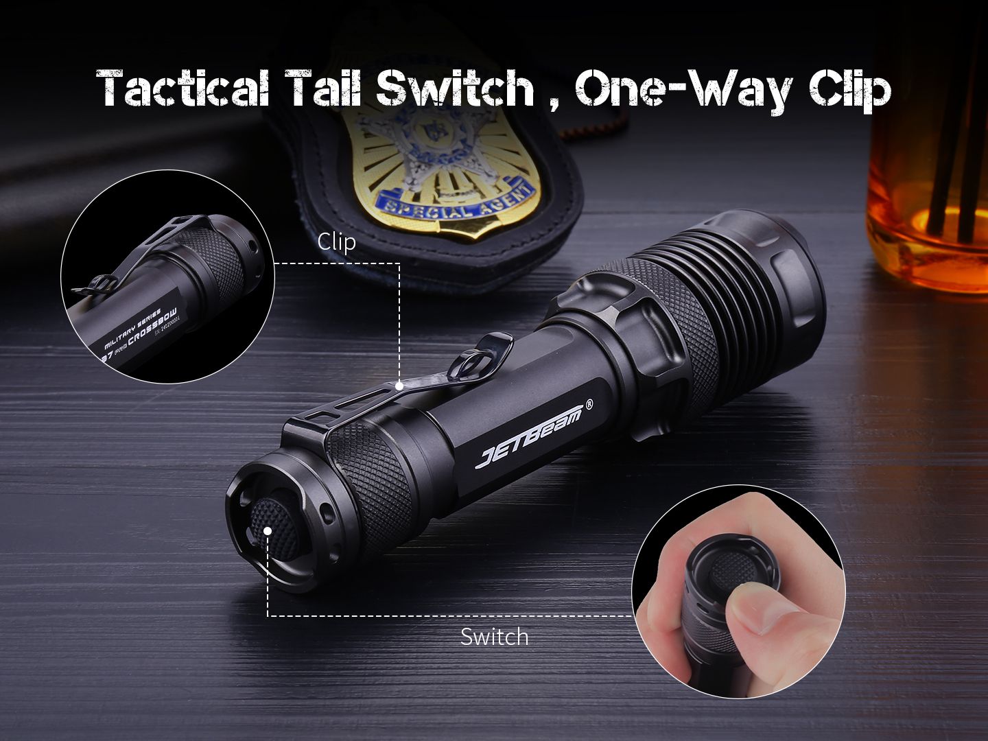 Linterna táctica de alto rendimiento JETBEAM M37 PRO