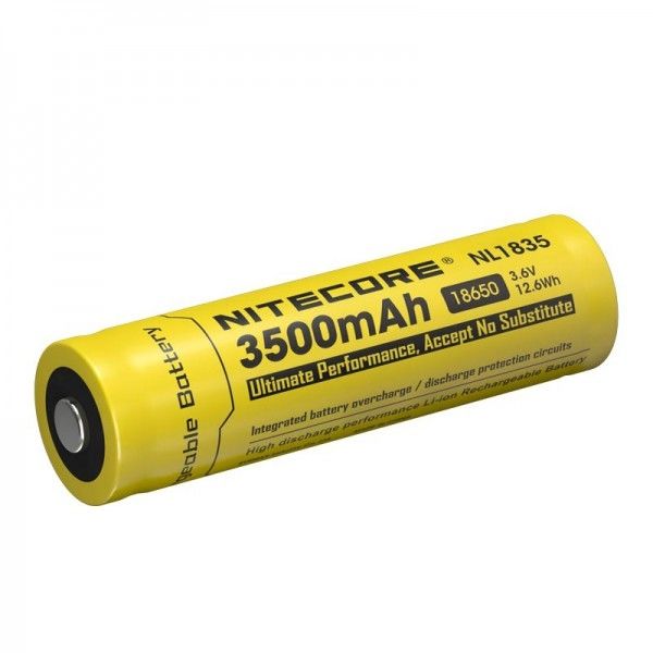 Nitecore 18650 NL1835 3500mAh Batería recargable de iones de litio para energía duradera y rendimiento confiable