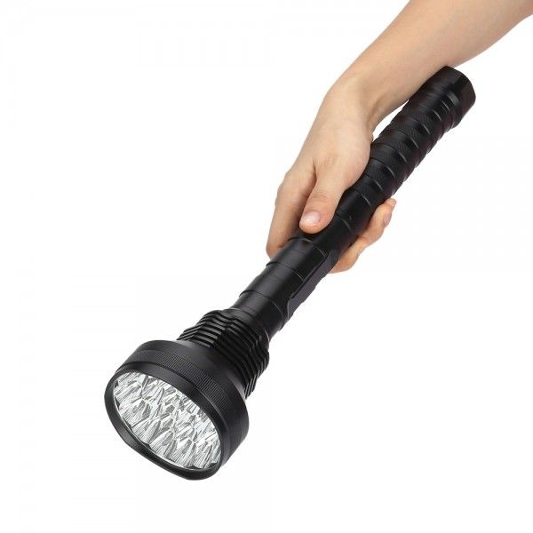 UltraFire 28T6 Linterna LED de Alto Poder 40000 Lúmenes 5 Modos Luz Duradera para Acampar y Senderismo al Aire Libre