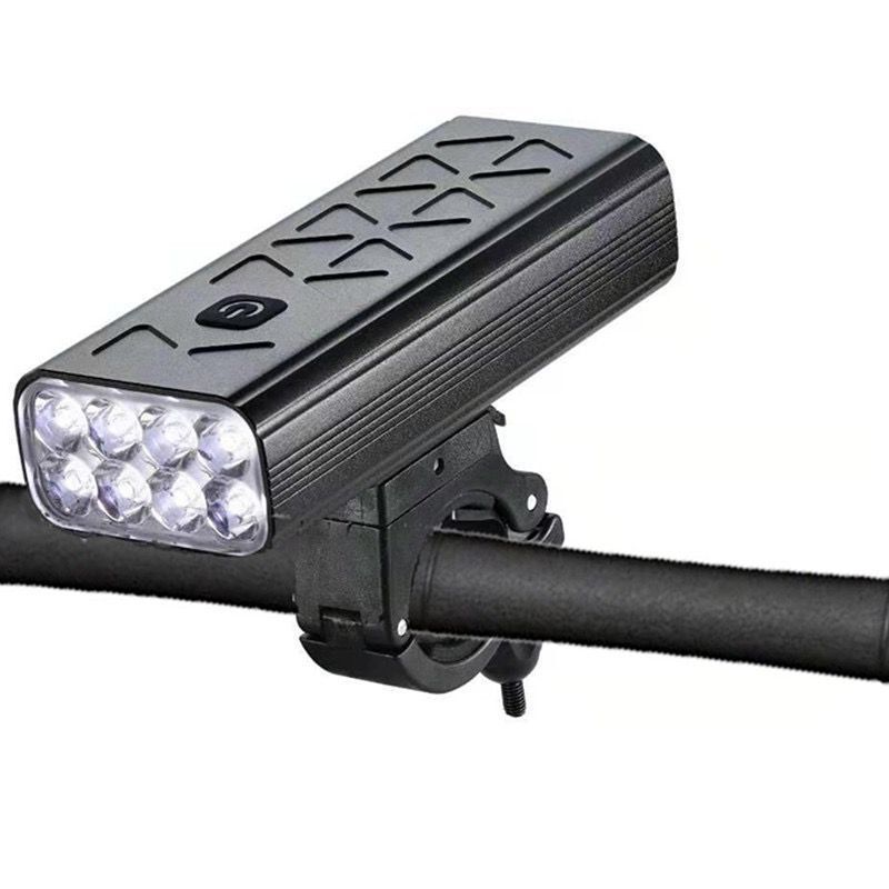 NiteBeam BR08 Luces para bicicleta 10000 lúmenes Recargable por USB Luz brillante para bicicleta para ciclismo urbano y senderos de montaña